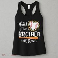 That's My Brother Out There Baseball Sister Women's Tank Top thumb 3