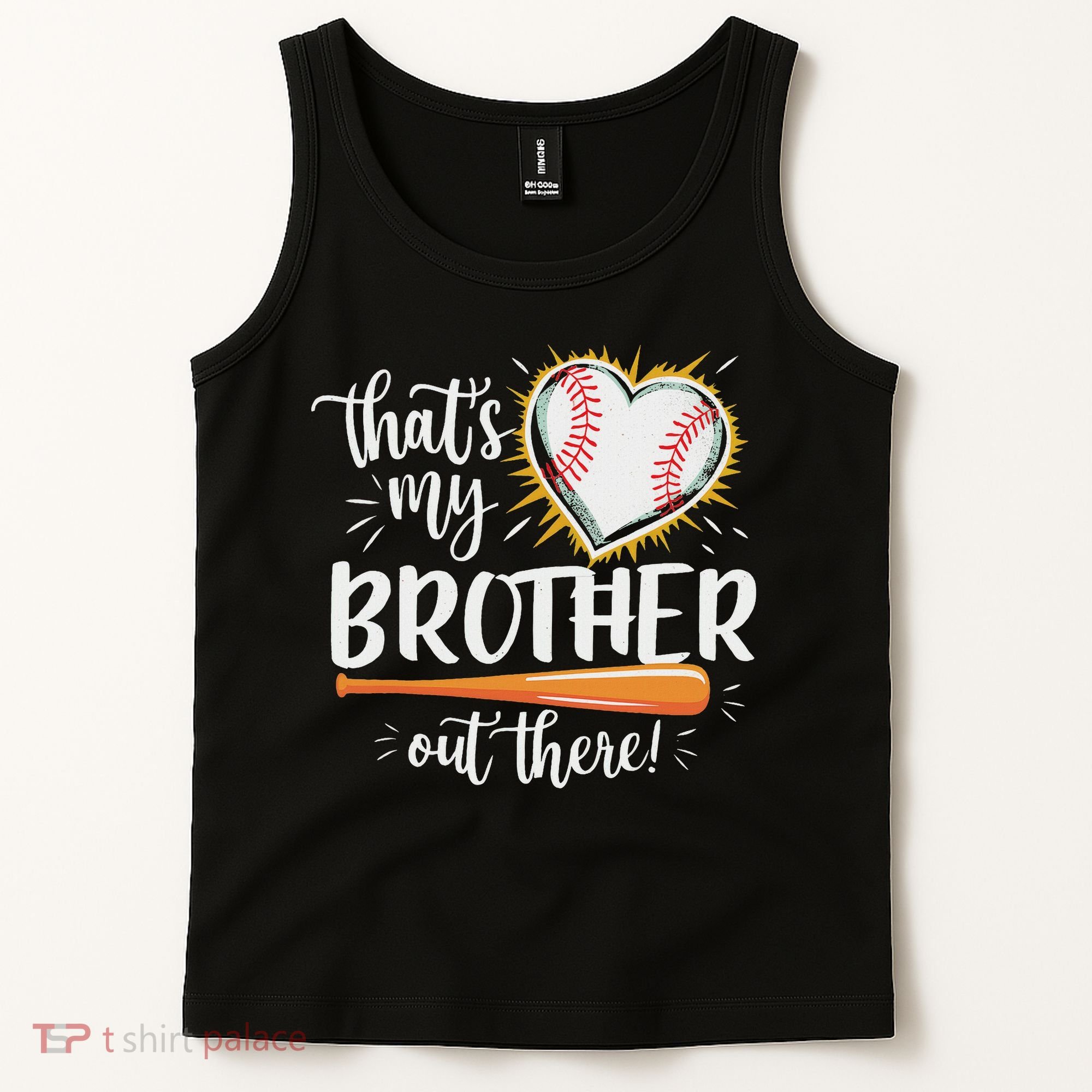 That's My Brother Out There Baseball Sister Tank Top