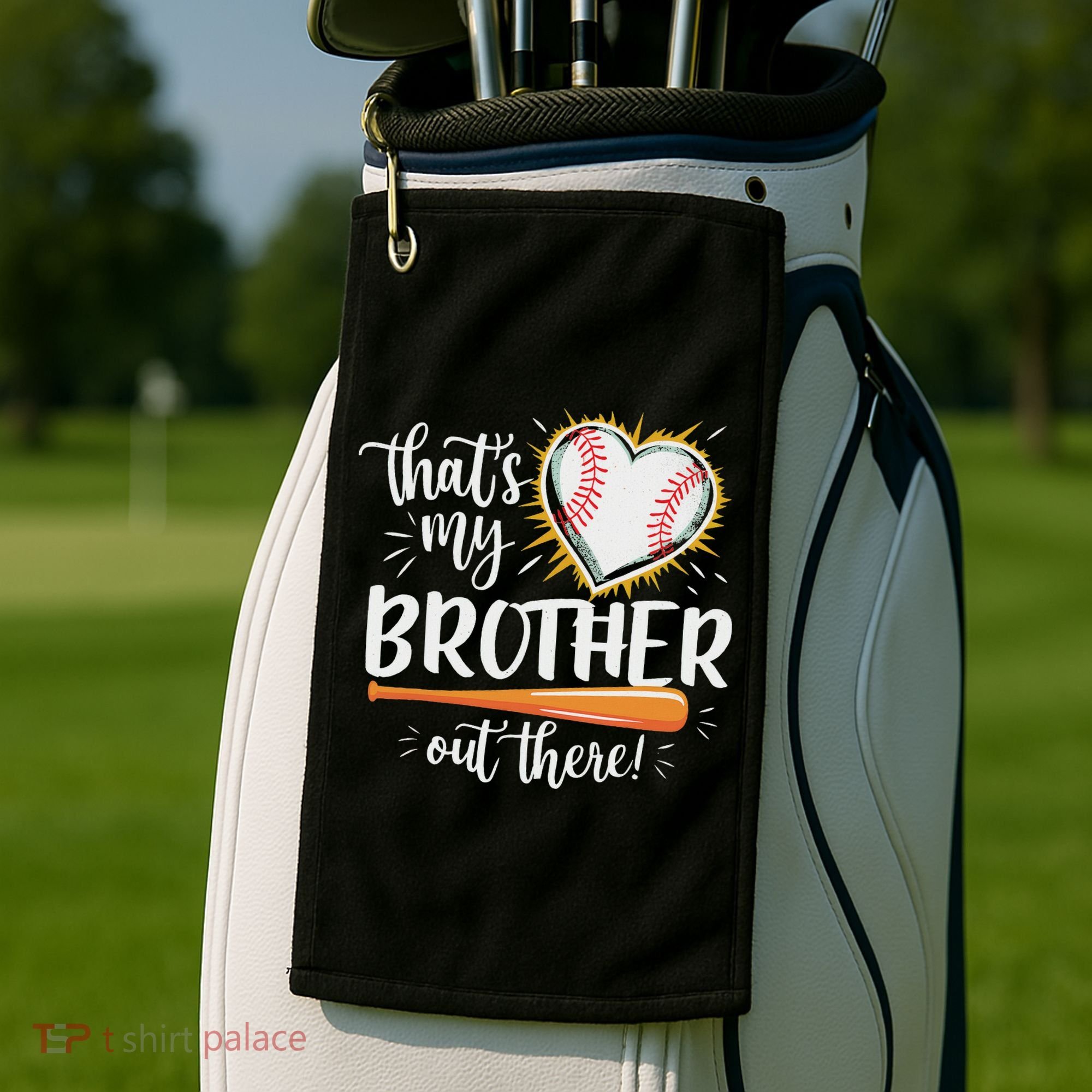 That's My Brother Out There Baseball Sister Golf Towel