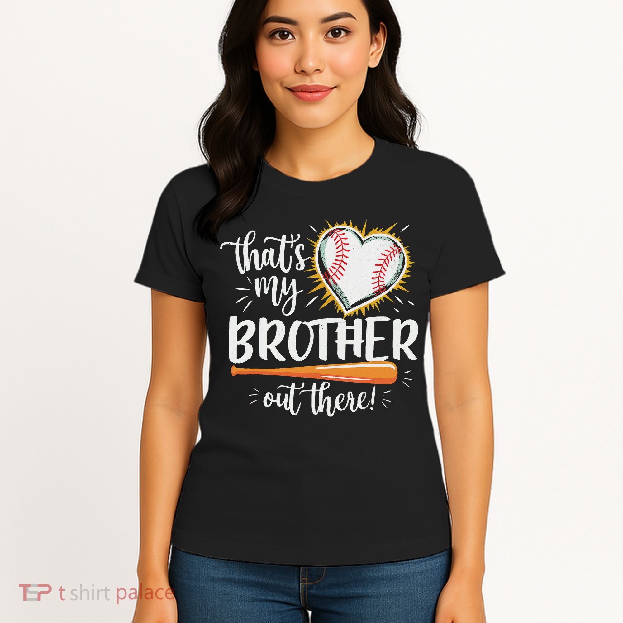 That's My Brother Out There Baseball Sister Women's T-Shirt