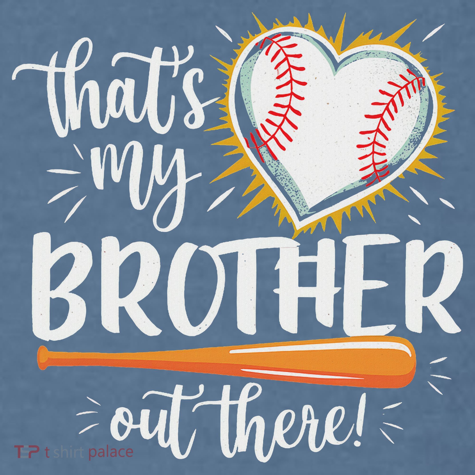 That's My Brother Out There Baseball Sister Comfort Colors Garment-Dyed Hooded Sweatshirt