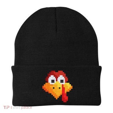Thanksgiving Master Builder Turkey Face Building Blocks Beanie