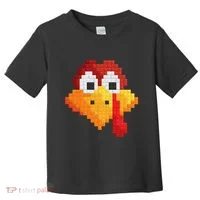 Thanksgiving Master Builder Turkey Face Building Blocks Toddler T-Shirt thumb 0