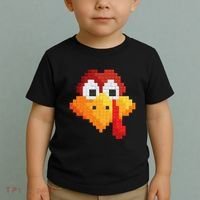 Thanksgiving Master Builder Turkey Face Building Blocks Toddler T-Shirt thumb 2