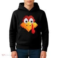 Thanksgiving Master Builder Turkey Face Building Blocks Kids Hoodie thumb 4