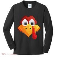 Thanksgiving Master Builder Turkey Face Building Blocks Kids Long Sleeve Shirt thumb 0