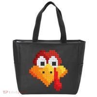 Thanksgiving Master Builder Turkey Face Building Blocks Tote Bag thumb 0