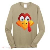 Thanksgiving Master Builder Turkey Face Building Blocks Long Sleeve Shirt thumb 0