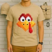 Thanksgiving Master Builder Turkey Face Building Blocks T-Shirt thumb 6