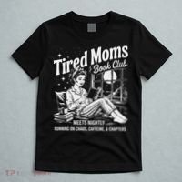 Tired Moms Book Club Reading Mom Book Lovers Mother's Day T-Shirt thumb 5