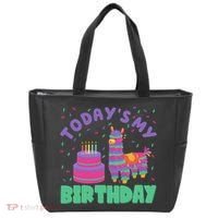 Todays My Birthday Llama Party Tote Bag thumb 0