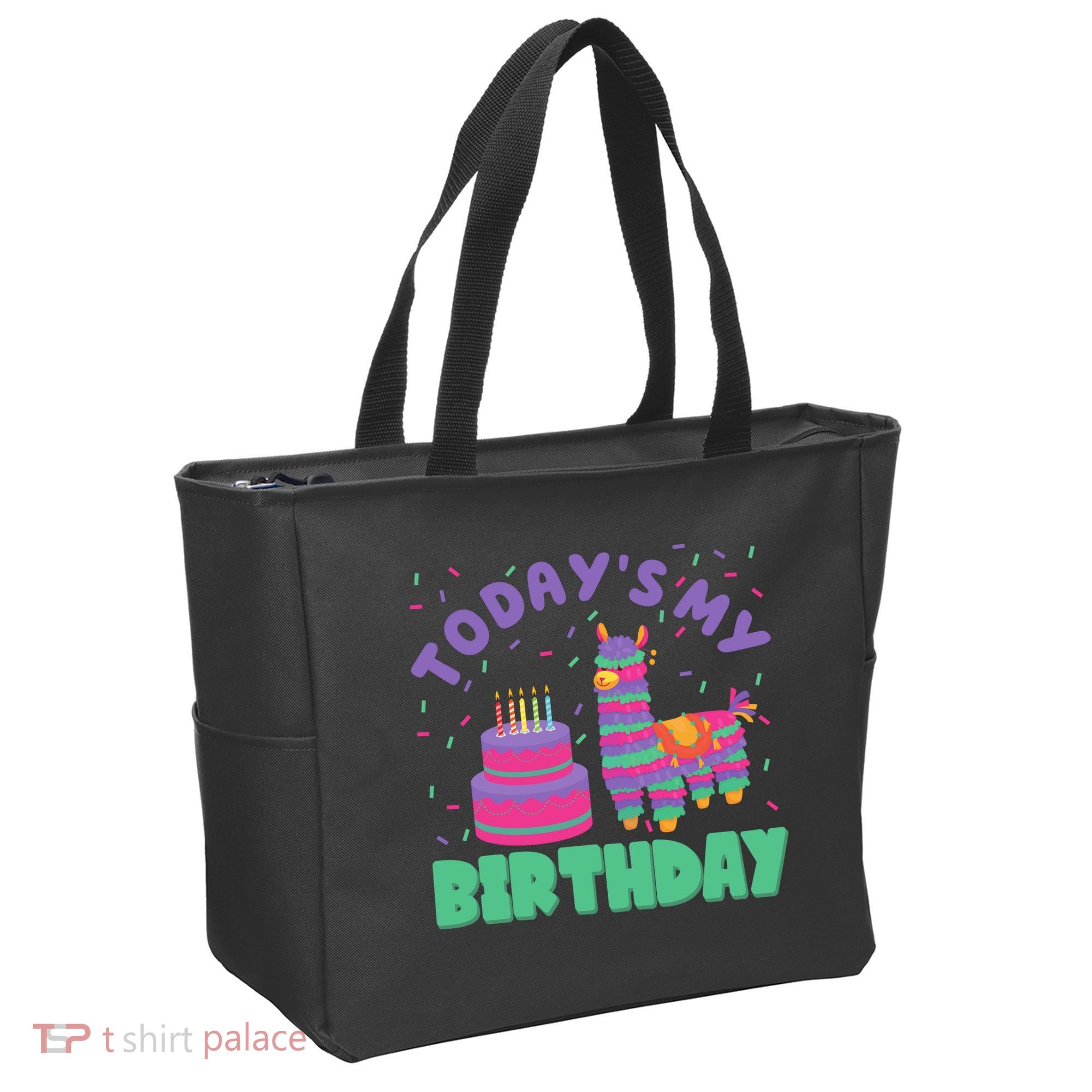 Todays My Birthday Llama Party Tote Bag