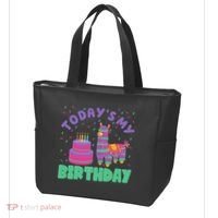 Todays My Birthday Llama Party Tote Bag thumb 3