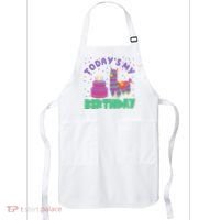 Todays My Birthday Llama Party Apron thumb 0