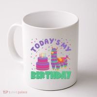 Todays My Birthday Llama Party Coffee Mug thumb 0