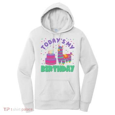 Todays My Birthday Llama Party Women's Hoodie