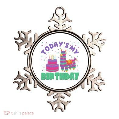 Todays My Birthday Llama Party Ornament