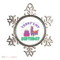 Todays My Birthday Llama Party Ornament thumb 0