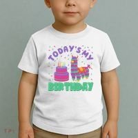 Todays My Birthday Llama Party Toddler T-Shirt thumb 2