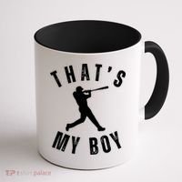 Thats My Boy Baseball Mom Cute Baseball Mom Coffee Mug thumb 1