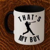 Thats My Boy Baseball Mom Cute Baseball Mom Coffee Mug thumb 2