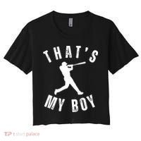 Thats My Boy Baseball Mom Cute Baseball Mom Women's Crop Top Tee thumb 0