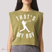 Thats My Boy Baseball Mom Cute Baseball Mom Garment-Dyed Women's Muscle Tee thumb 2