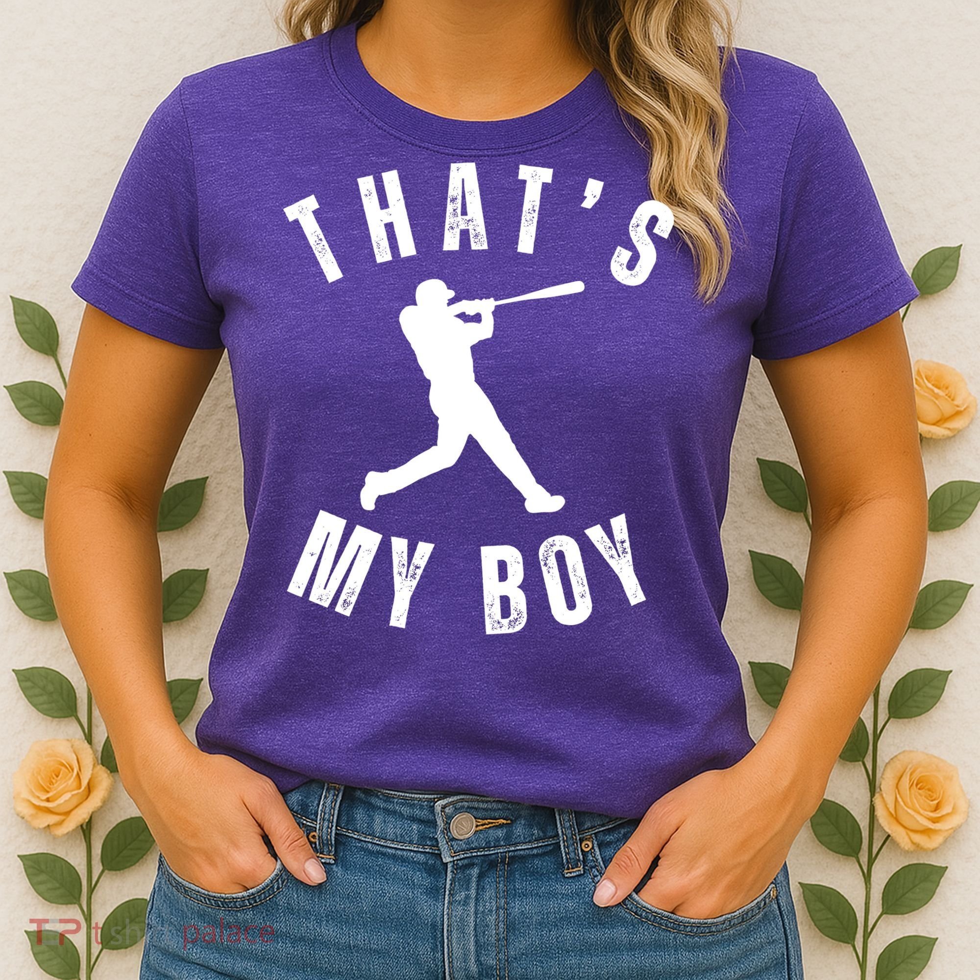 Thats My Boy Baseball Mom Cute Baseball Mom Women's T-Shirt