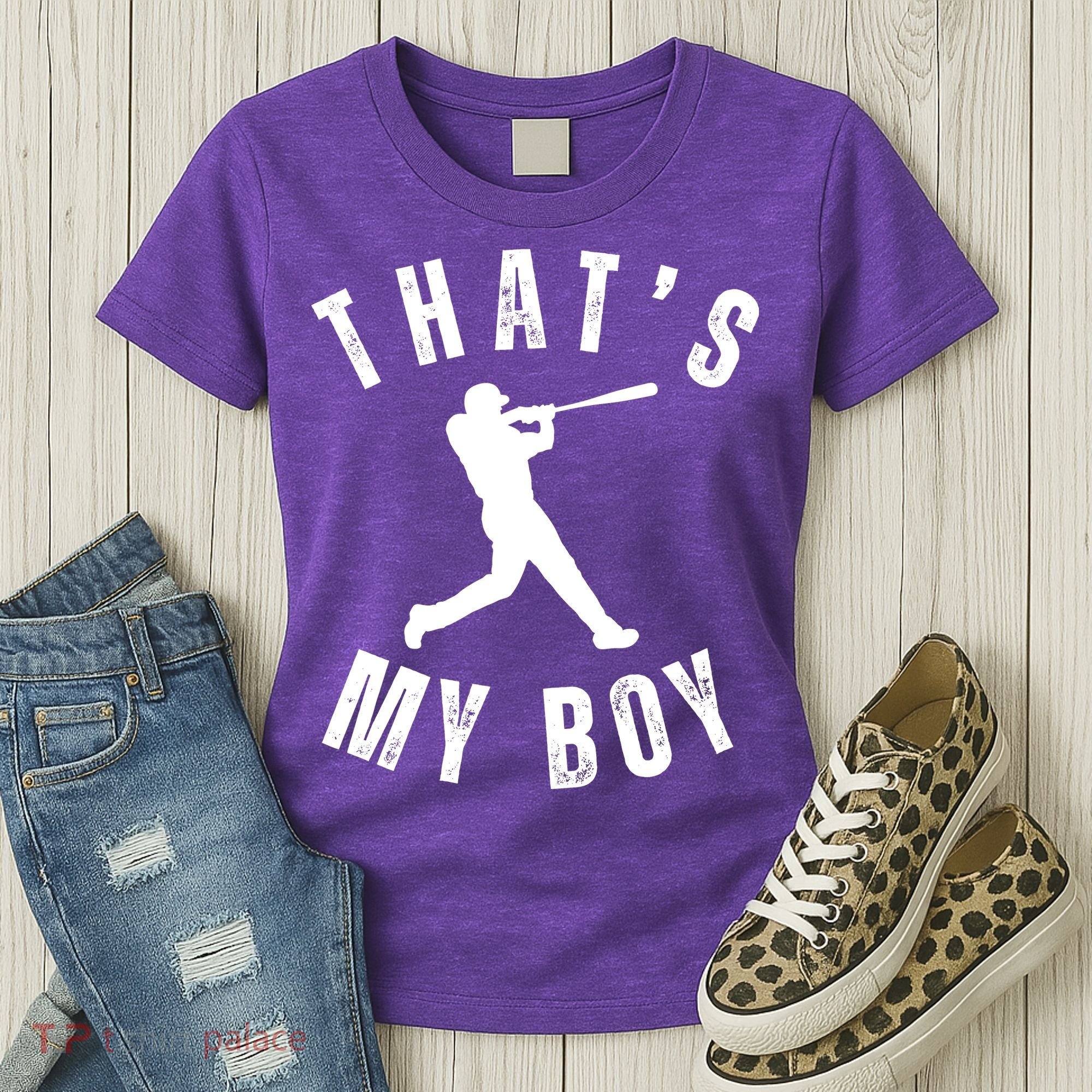 Thats My Boy Baseball Mom Cute Baseball Mom Women's T-Shirt