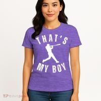 Thats My Boy Baseball Mom Cute Baseball Mom Women's T-Shirt thumb 4