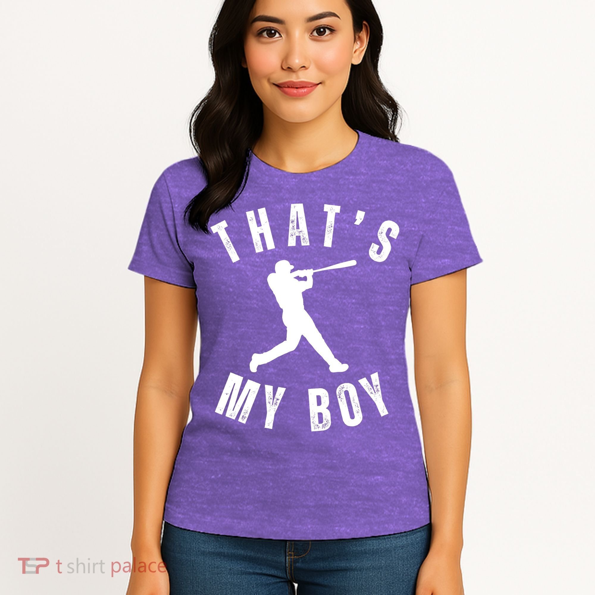 Thats My Boy Baseball Mom Cute Baseball Mom Women's T-Shirt