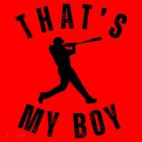 Thats My Boy Baseball Mom Cute Baseball Mom Santa Hat thumb 1