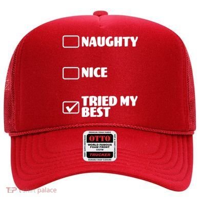 Tried My Best, Funny Check List Design Hat