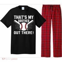 That's My Brother Out There Baseball Player Pajama Set thumb 0