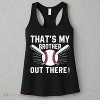 That's My Brother Out There Baseball Player Women's Tank Top thumb 3