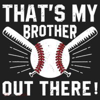 That's My Brother Out There Baseball Player Hat thumb 2