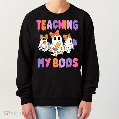 Teaching My Boos Coquette Ghost Teacher Women's Sweatshirt