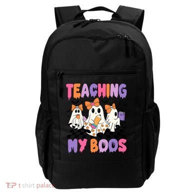 Teaching My Boos Coquette Ghost Teacher Backpack