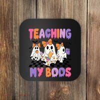 Teaching My Boos Coquette Ghost Teacher Coaster thumb 0