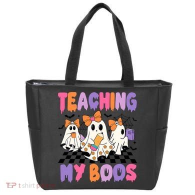 Teaching My Boos Coquette Ghost Teacher Tote Bag