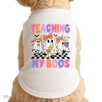 Teaching My Boos Coquette Ghost Teacher Doggie Tank thumb 0