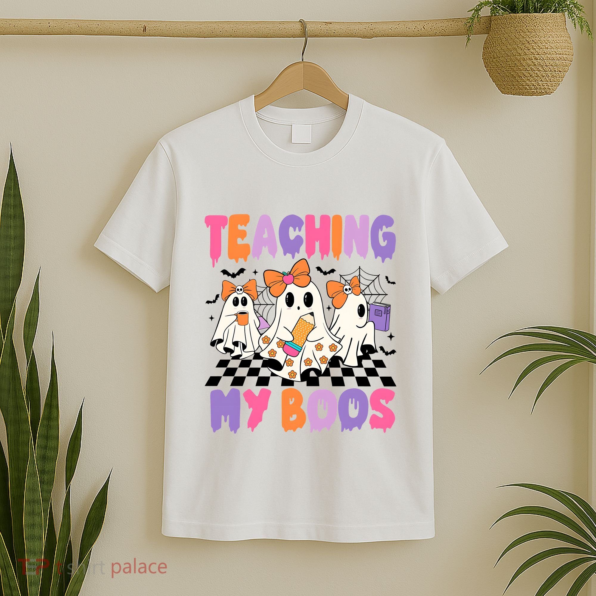 Teaching My Boos Coquette Ghost Teacher T-Shirt