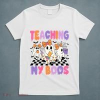 Teaching My Boos Coquette Ghost Teacher T-Shirt thumb 5