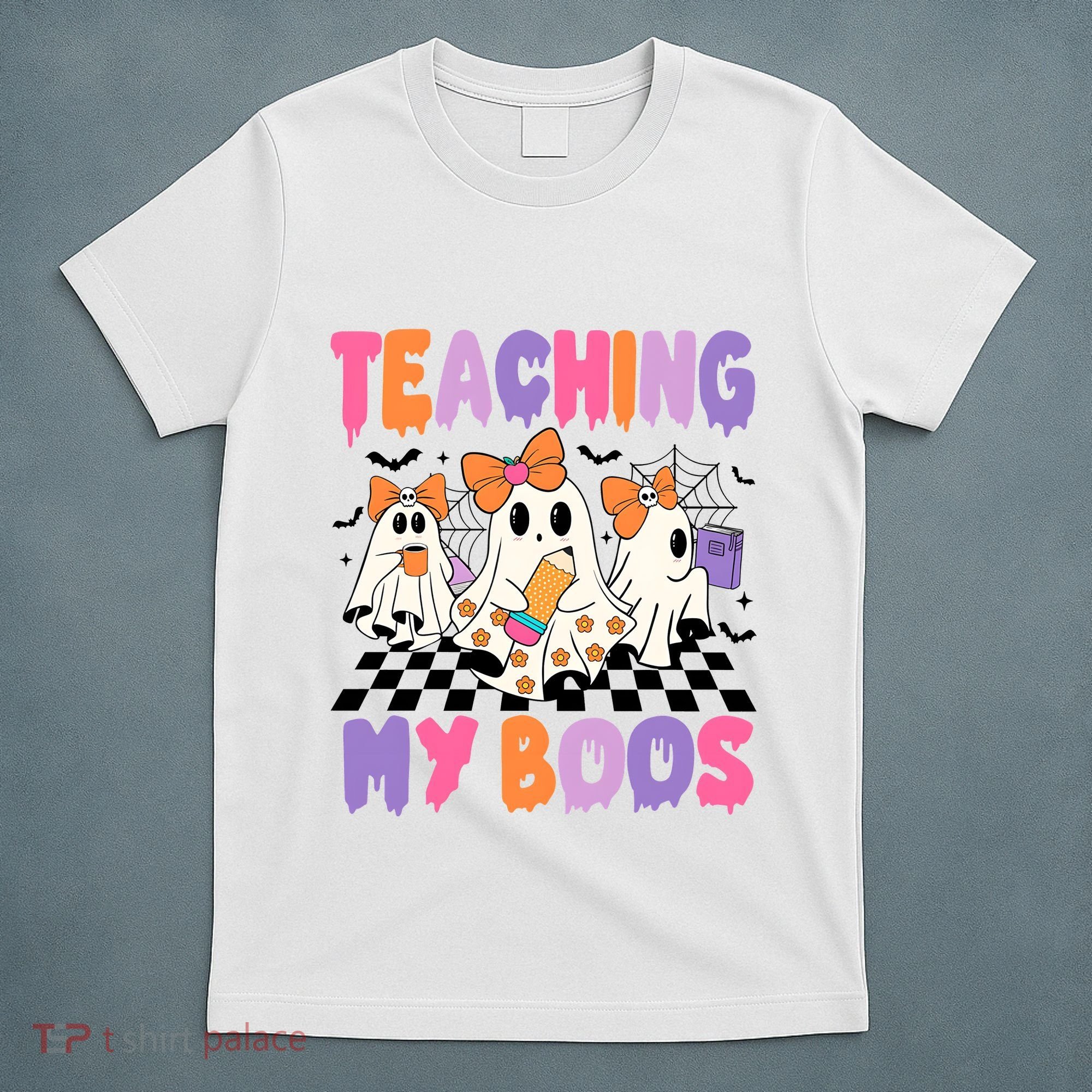 Teaching My Boos Coquette Ghost Teacher T-Shirt