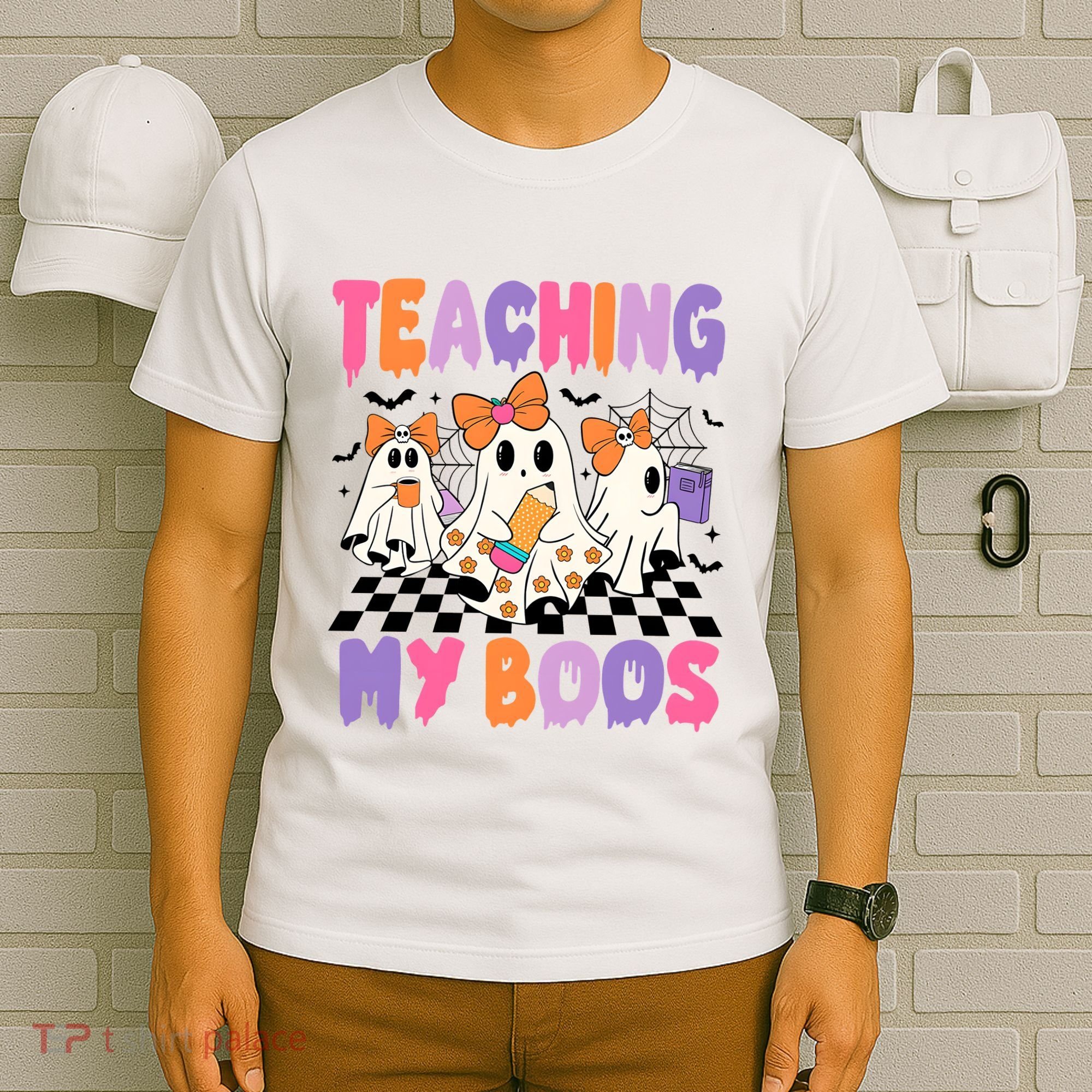 Teaching My Boos Coquette Ghost Teacher T-Shirt