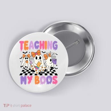 Teaching My Boos Coquette Ghost Teacher Button