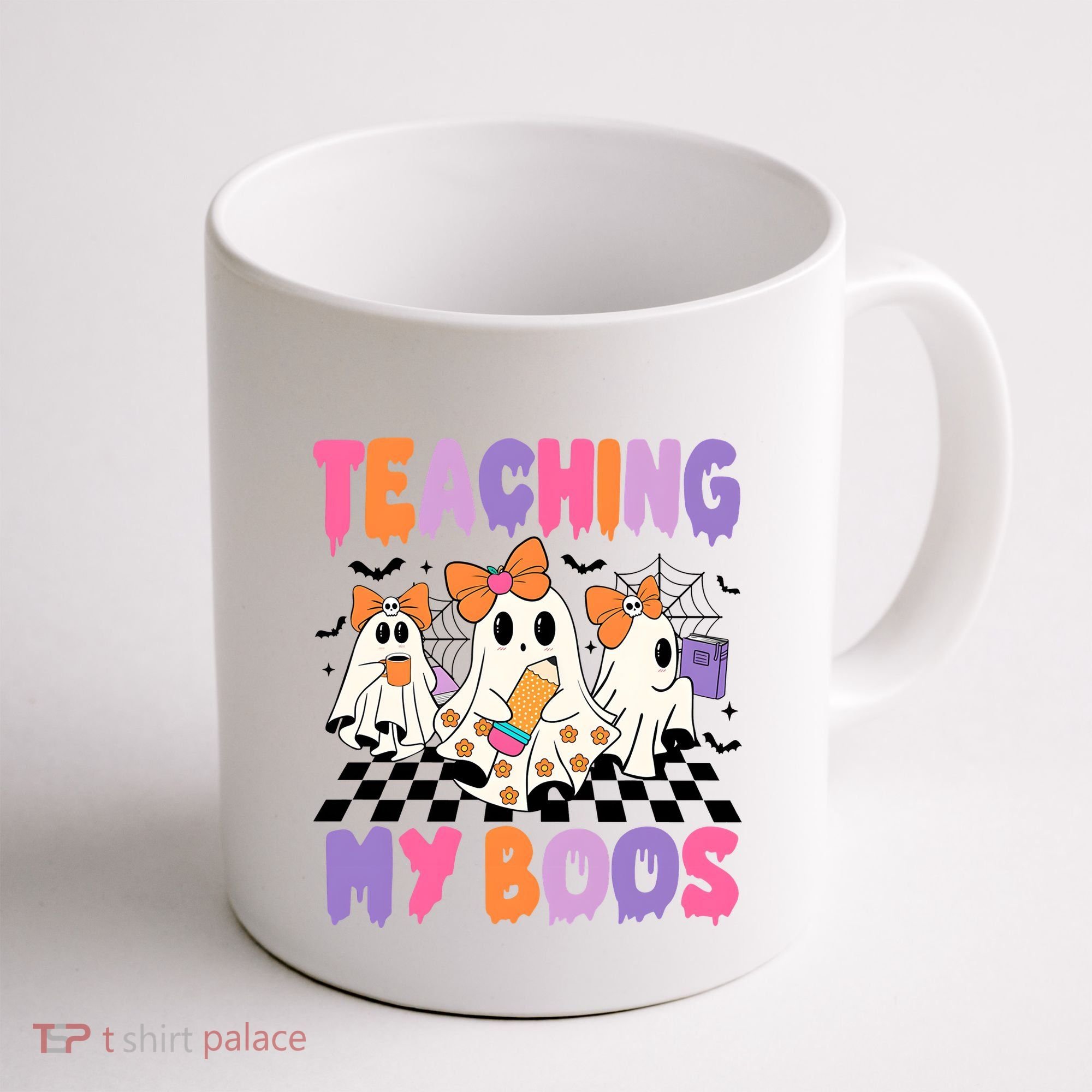 Teaching My Boos Coquette Ghost Teacher Coffee Mug