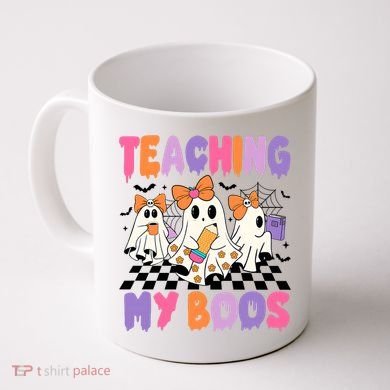 Teaching My Boos Coquette Ghost Teacher Coffee Mug
