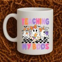 Teaching My Boos Coquette Ghost Teacher Coffee Mug thumb 2