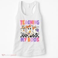 Teaching My Boos Coquette Ghost Teacher Women's Tank Top thumb 0